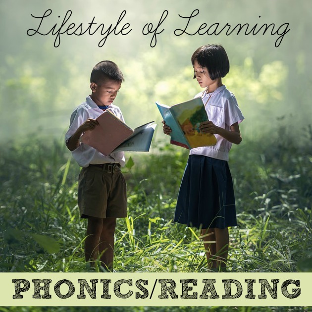 Get away from the textbooks in your homeschool by using the Lifestyle of Learning model.  Here's how you can incorporate reading and phonics into your everyday life.