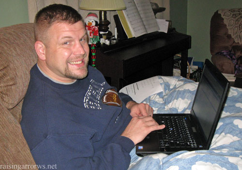 Ty on computer