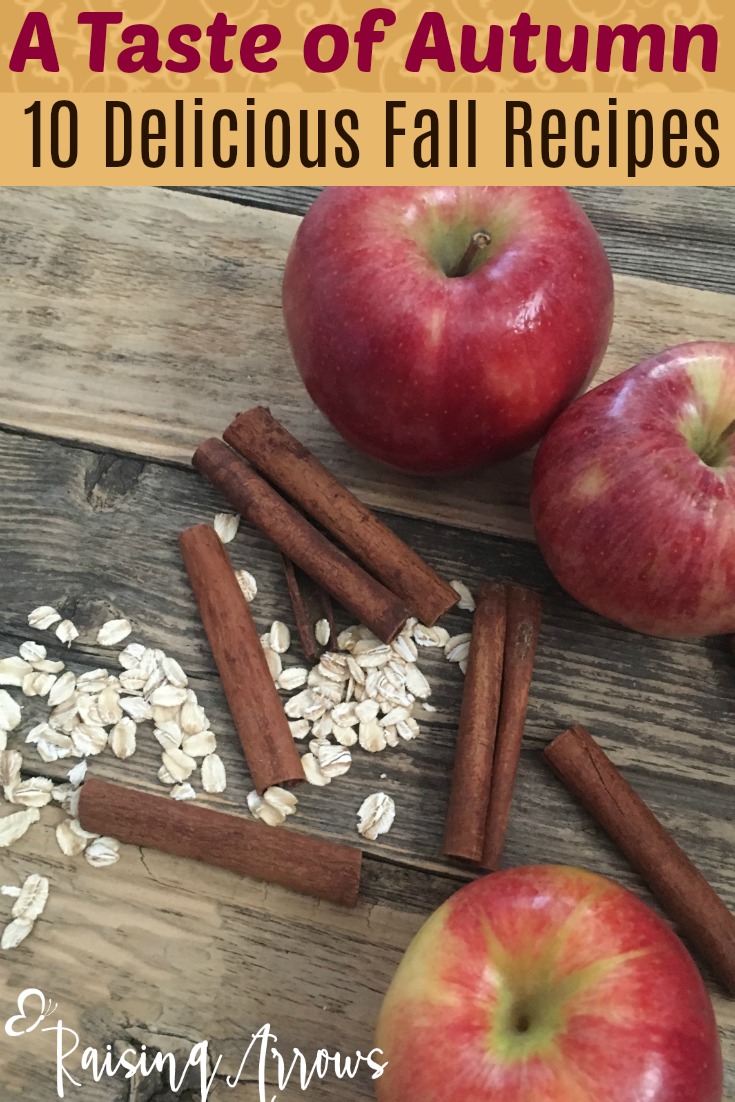 10 Tasty Fall Recipes full of apples, cinnamon, and other yummy fall flavors!
