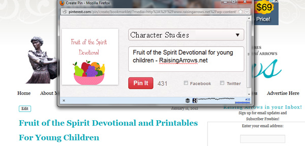 Pinning Screen Shot