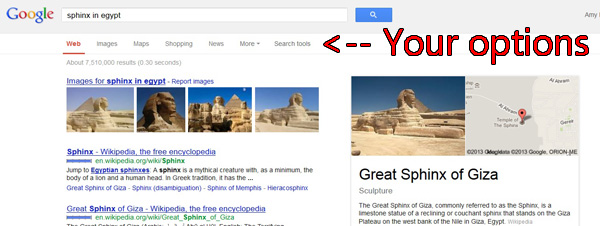 sphinx screen shot