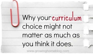 curriculum choice