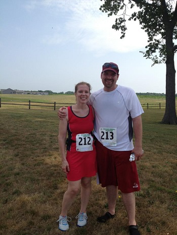 Jamie after running 10K