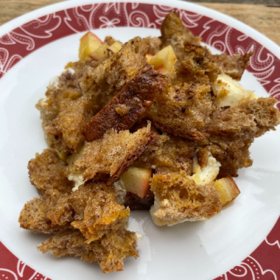 Caramel Apple French Toast Casserole