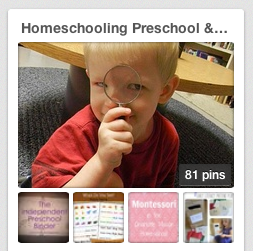 Homeschooling Preschoolers & Kindergartners Pinterest Board