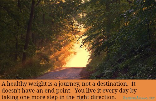 Learn to see weight loss (especially postpartum weight loss) as a journey | RaisingArrows.net