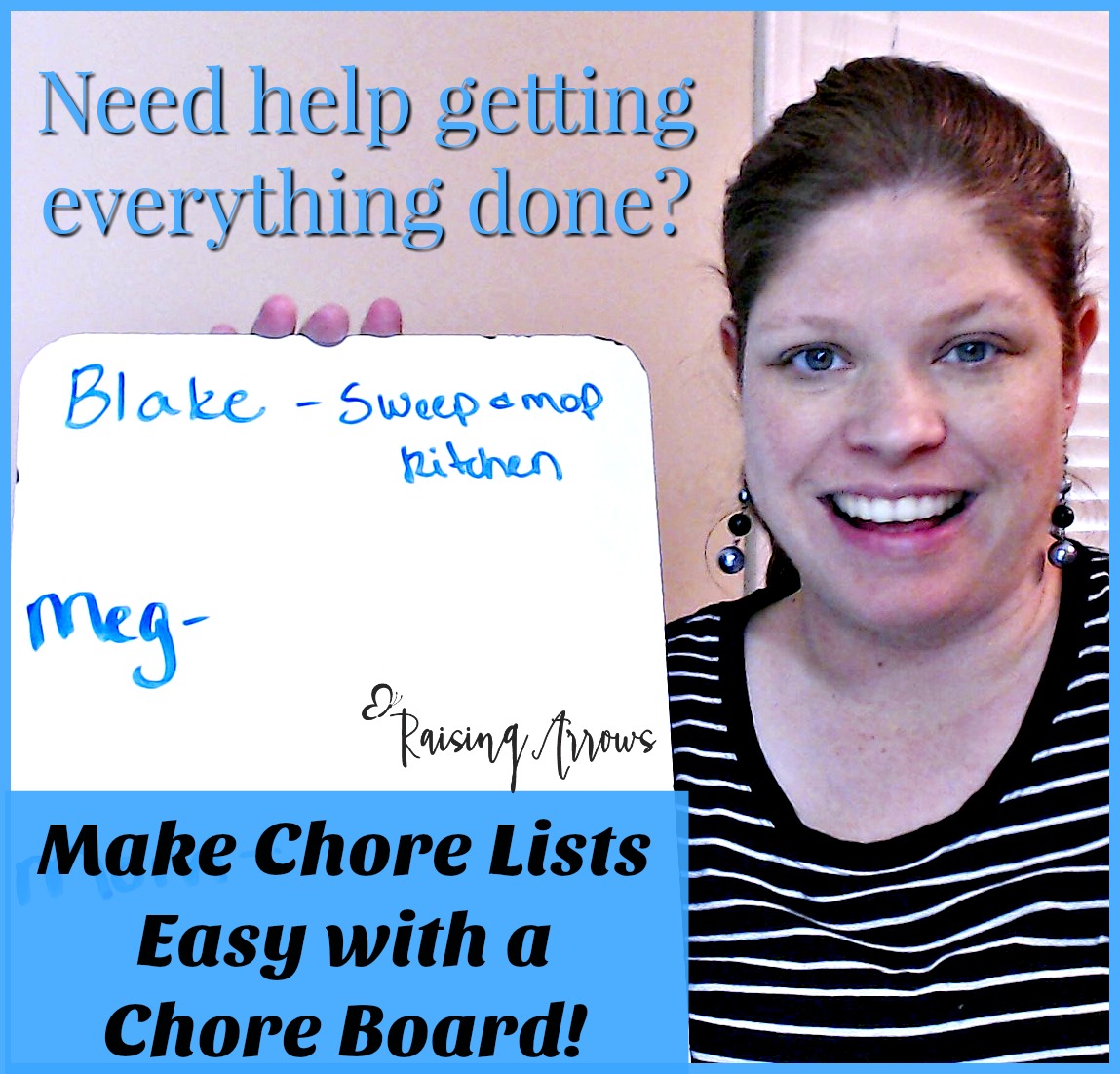 How to Make Chores Easy with a Chore Board! Works great for families with only small children, homeschooling families, large families, or busy moms for whatever reason!