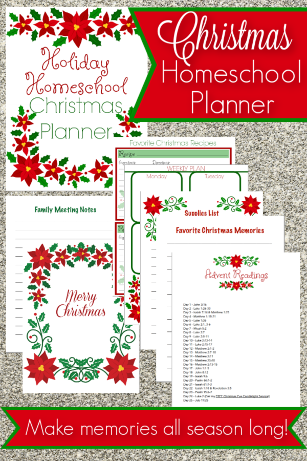 Plan a memorable Christmas season with this holiday homeschooling pack! Create beautiful memories and a wonderful keepsake for years to come!