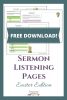 Easter Sermon Notes for Kids {Free Download!}