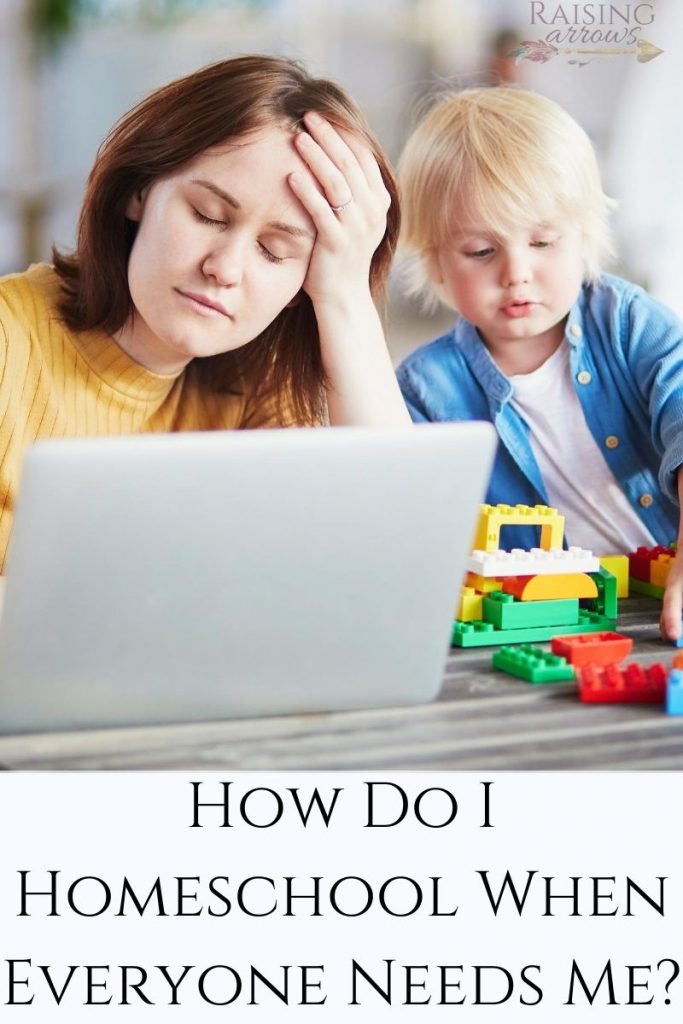 How do you homeschool when everyone needs you all the time?  Learn tried and true tips from a homeschooling mom of 10!