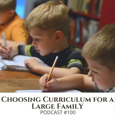 Choosing Homeschool Curriculum When You Have a Lot of Kids – Podcast #100