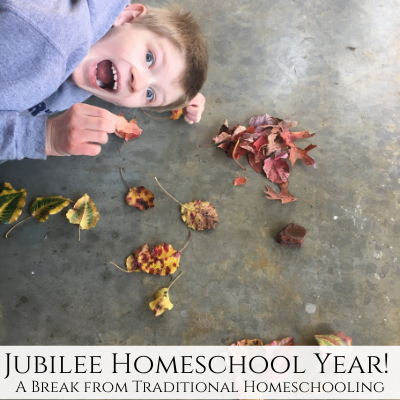 Jubilee Homeschool Year – Taking a break from traditional homeschooling
