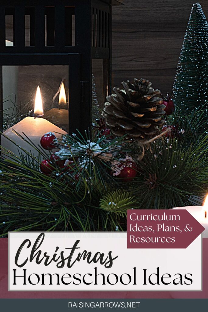 Ideas for homeschooling through the Advent season with lovely Christmas themed homeschool lessons and resources!