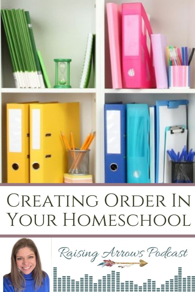Need to create a little order in the chaos of your daily homeschooling?  This podcast is fully of simple ideas you can implement today to make your day run smoother!