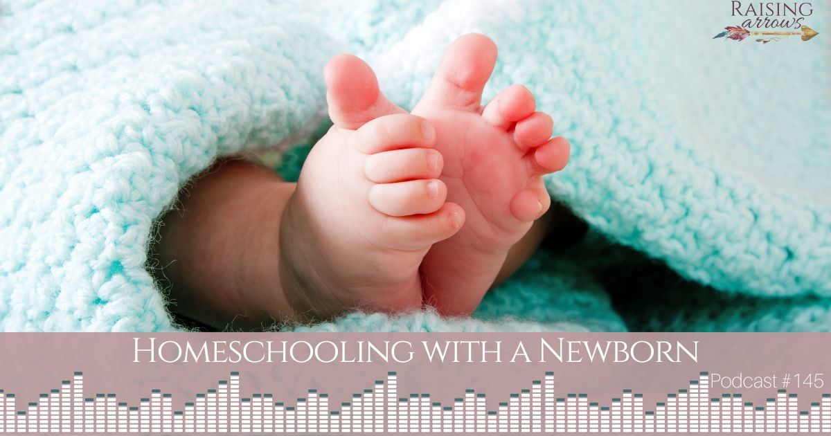 Homeschooling with a new baby can be challenging, but it isn't impossible!  This podcast will give you practical ideas for surviving and thriving while you homeschool with a newborn!